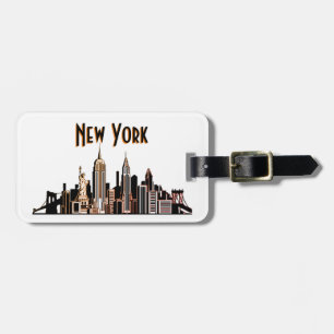 New York City Skyline Luggage Tag