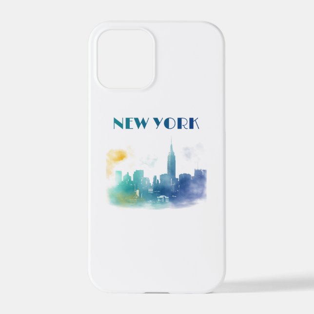 New York City Skyline NYC Travel America Liberty iPhone Case (Back)