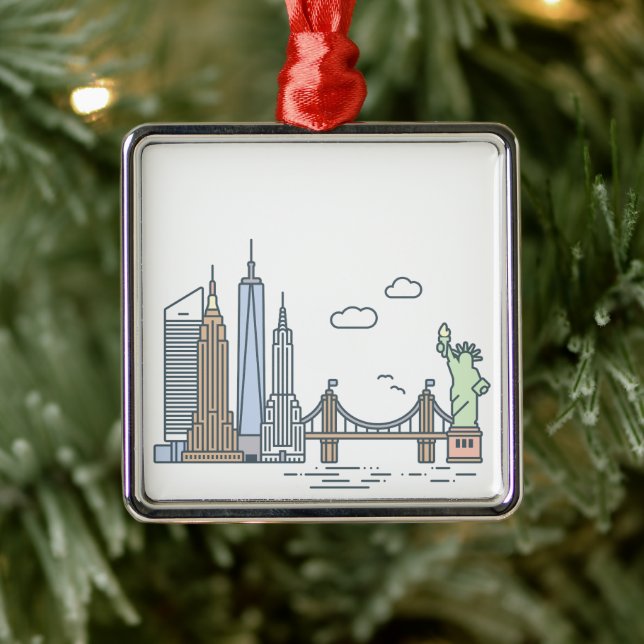New York City Skyline - Ornament  (Tree)