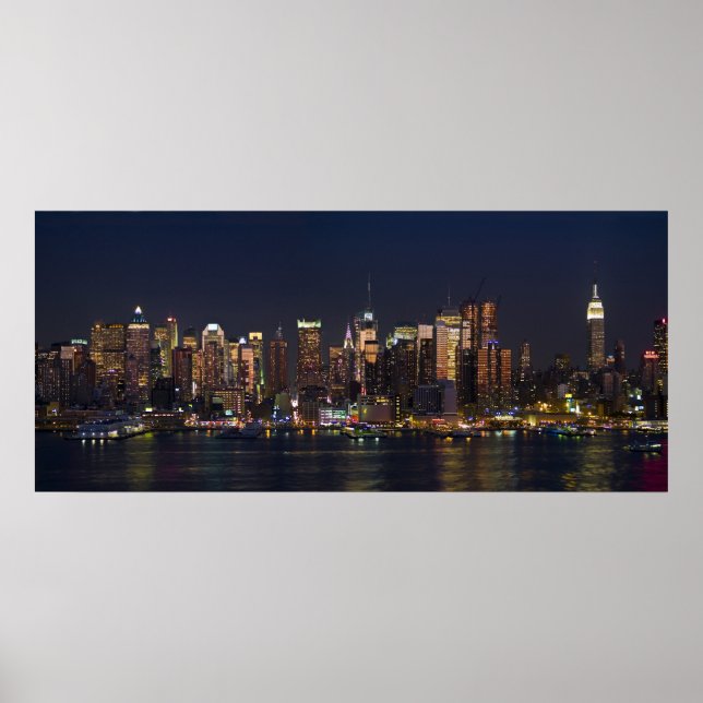 New York City Skyline Panorama 08 Poster (Front)