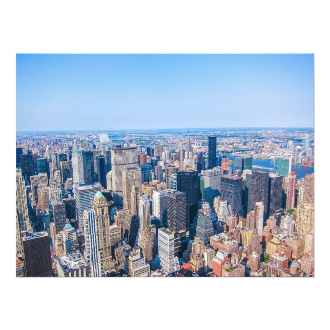 New York City Skyline Photo Building View Of City Print (Front)