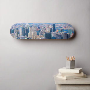New York City Skyline Photo Building View Of City Skateboard