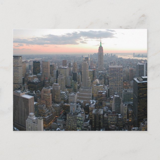 New York City Skyline Postcard (Front)