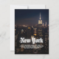 New York City Skyline Poster Template