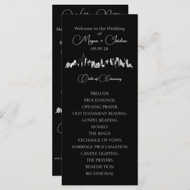 New York City Skyline Program (Front/Back)