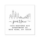 New York City Skyline Return Address Stamp
