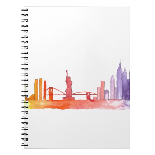 NEW YORK CITY skyline Spiral Notebook (Front)