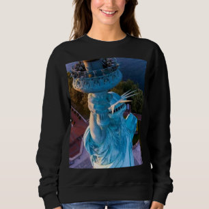 New York City Skyline, Statue of Liberty Torch Sweatshirt