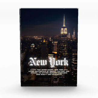 New York City Skyline Template Photo Block