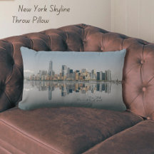 New York City Skyline Throw Pillow