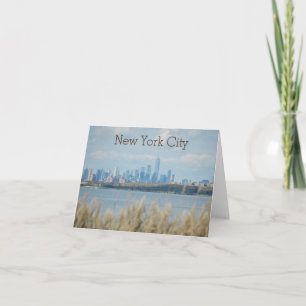 New York City skyline view from Meadow Note Card