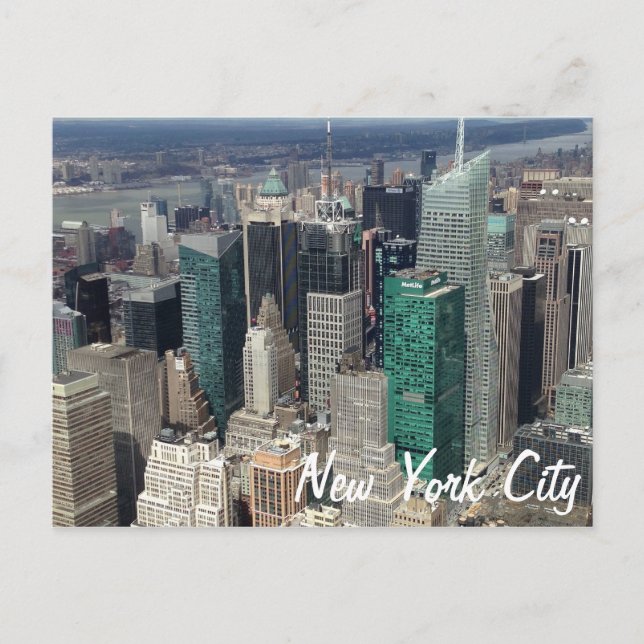 New York City Skyscrapers Postcard (Front)