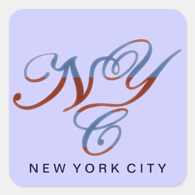 NEW YORK CITY SQUARE STICKER (Front)