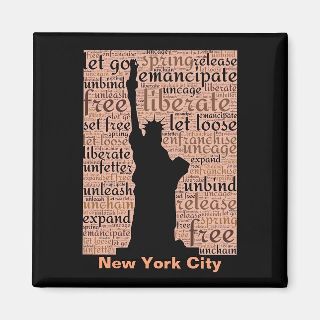 New York City Statue of Liberty Magnet (Front)