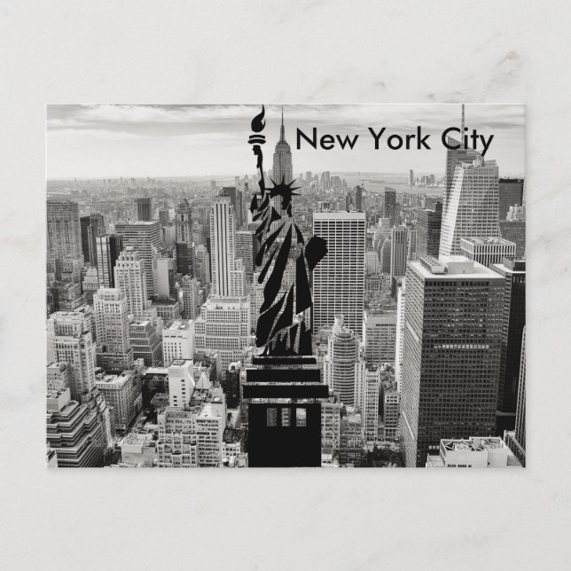 New York City Statue of Liberty Postcard (Front)