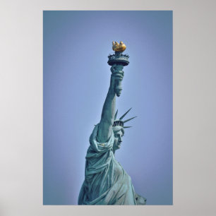 New York City Statue of Liberty Vintage Travel Poster