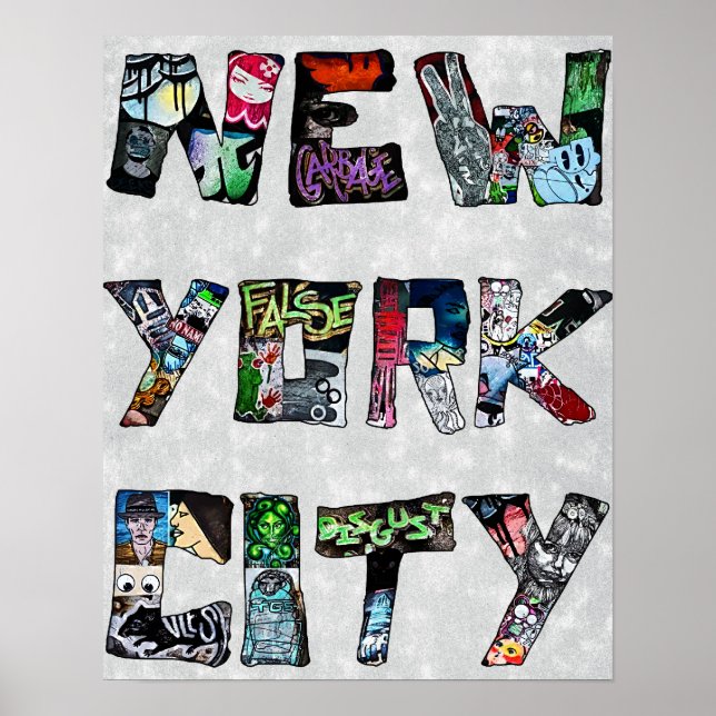 New York City Street Art Poster (Front)