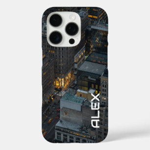 New York City Street at Night – Urban Lights iPhone 16 Pro Case