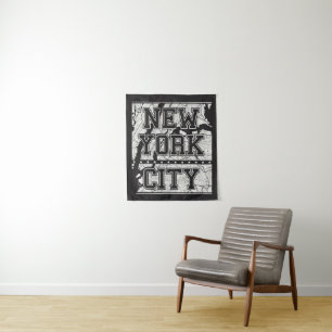 New York City   Street Map Tapestry