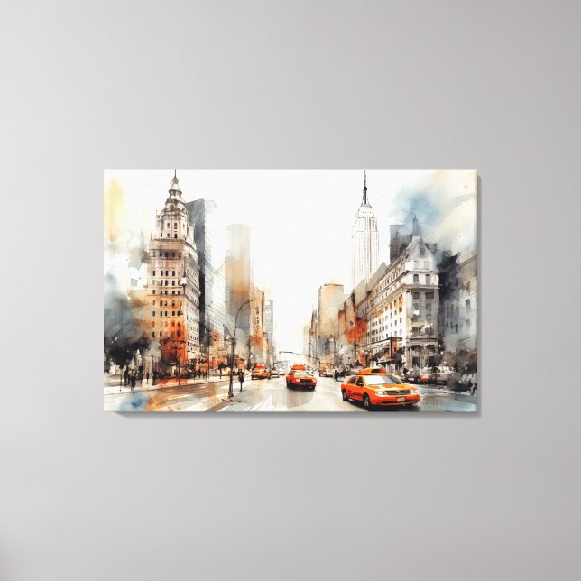 New York City, Stretched Canvas Print (Front)