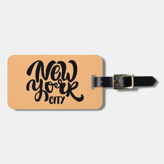 New York City Style Luggage Tag (Front Horizontal)