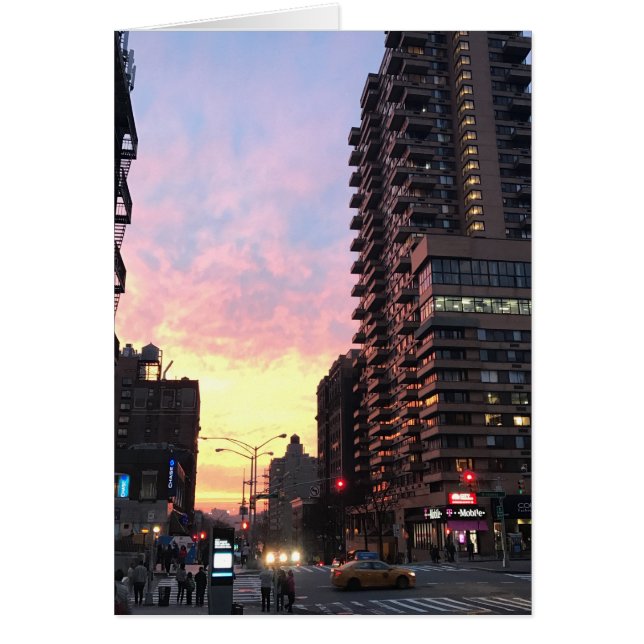 New York City Sunset Upper West Side 96th St NYC (Front)