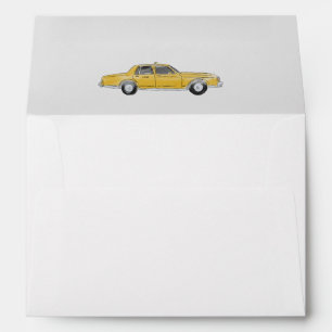 New York City Taxi Envelope. NYC Wedding.    Envelope