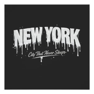 New York City That Never Sleeps Poster