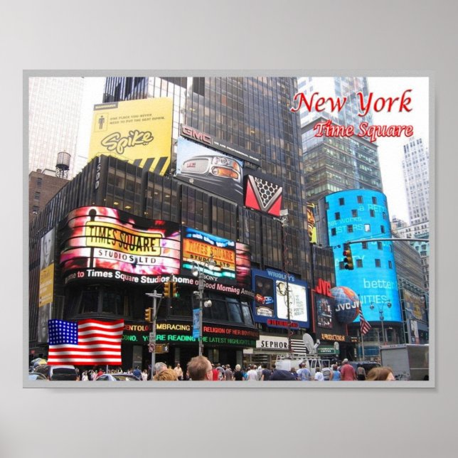 New York City - Time Square - United States - Poster (Front)