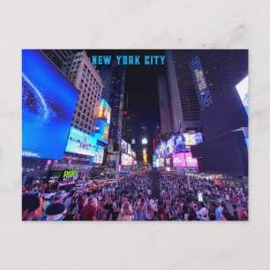 New York City - Times Square at Night Postcard