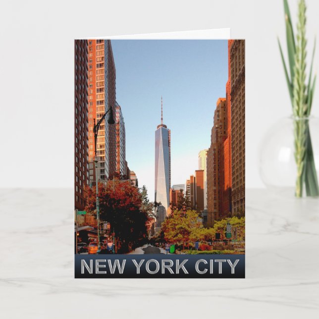 New York City Tower greeting card (Front)