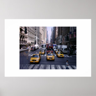 New York City Traffic Poster