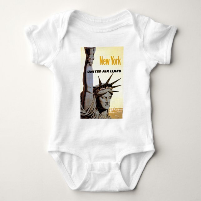 New York City Travel Baby Bodysuit (Front)