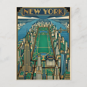 New York City travel postcard