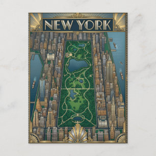 New York City travel postcard