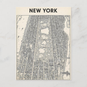 New York City travel postcard