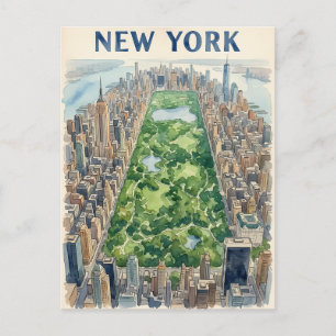 New York City travel postcard