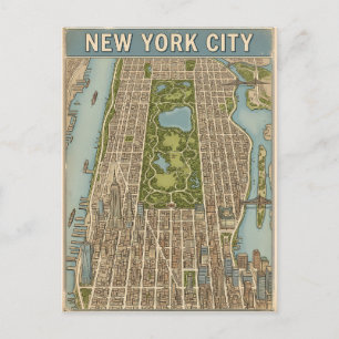 New York City travel postcard