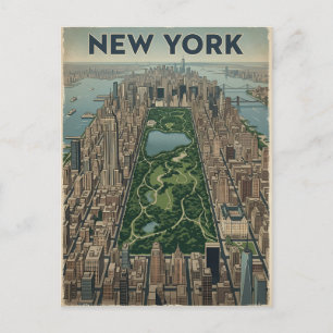 New York City travel postcard