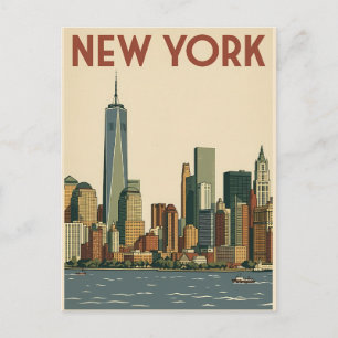 New York City travel postcard