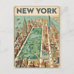 New York City travel postcard