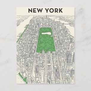 New York City travel postcard