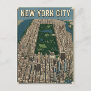 New York City travel postcard