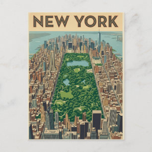 New York City travel postcard