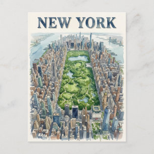 New York City travel postcard