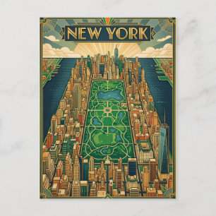 New York City travel postcard