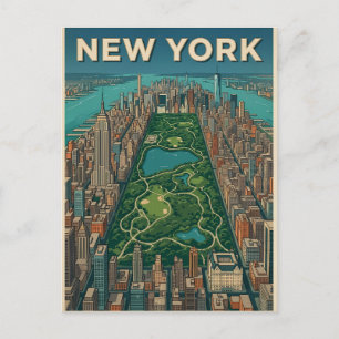 New York City travel postcard
