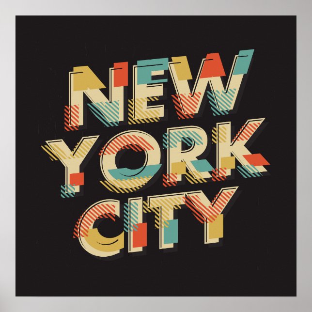 New York City Typography poster (Front)