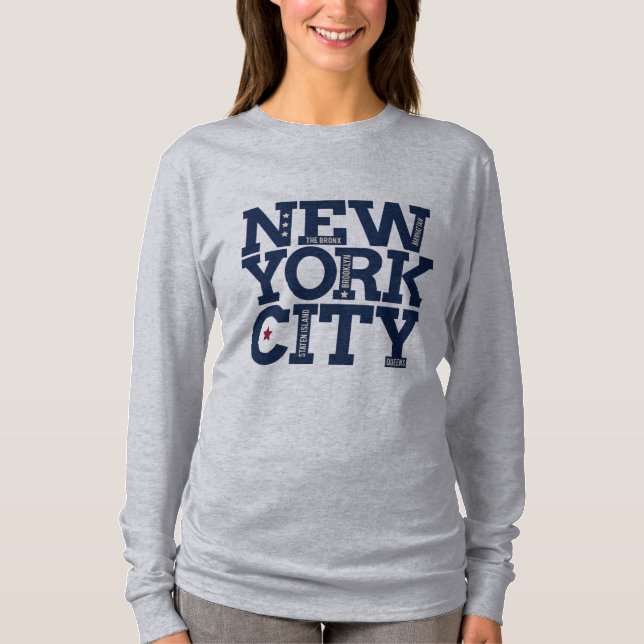 New York City Typography shirts & jackets (Front)