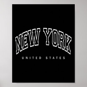 New York City - United States - Throwback Design - Poster